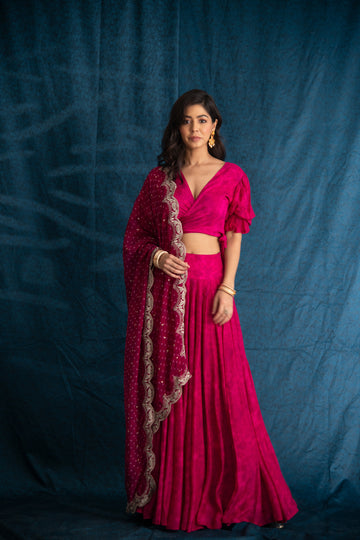 NAAV-725 Blouse, Lehnga and Duppata Set 1