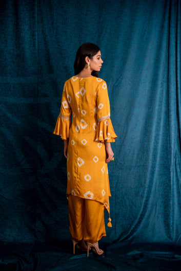 Rooh Tie Dye Kurta in Amber